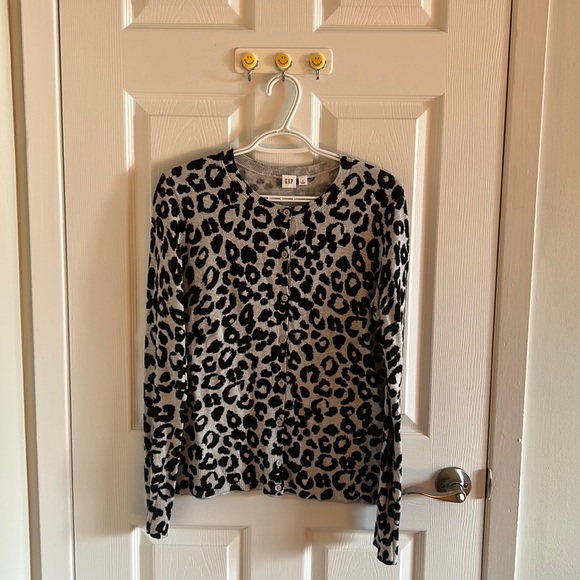 GAP Cardigan with Neutral Animal Print - Picture 1 of 2